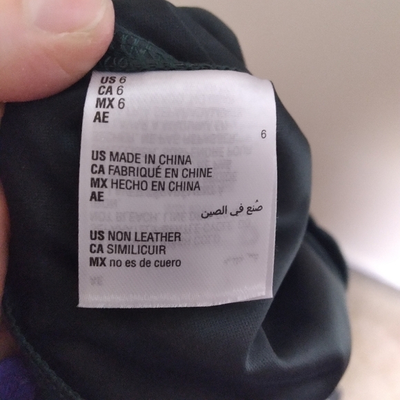 INC International Concepts Hunter Green Faux Leather High Waist Pants Size 6 - Picture 7 of 9